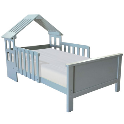Lil' House Toddler Bed, Silver Drop