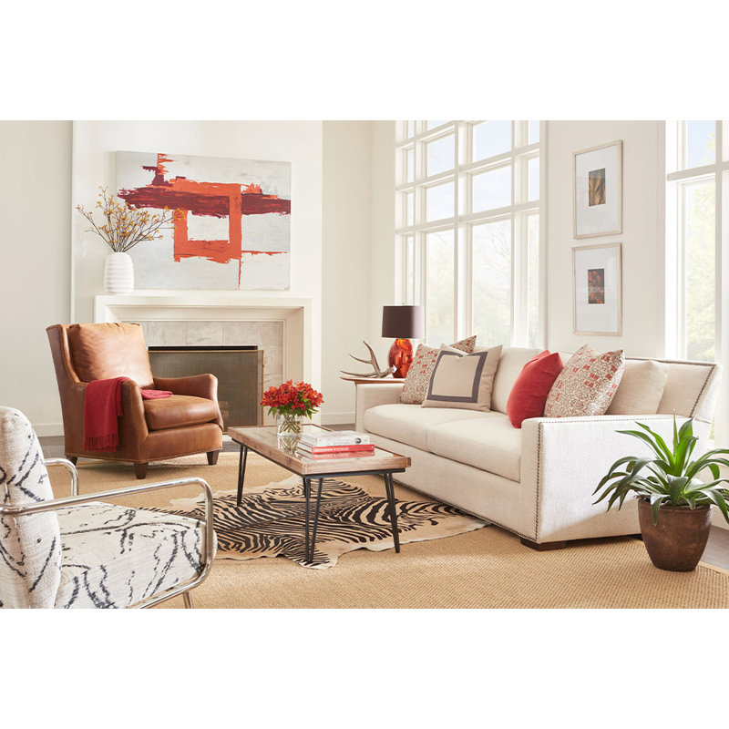 Charles Sofa, Ebony, Banks Heron
