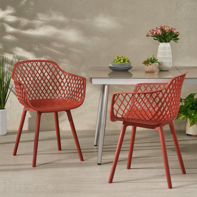 Chaise de patio coquelicot