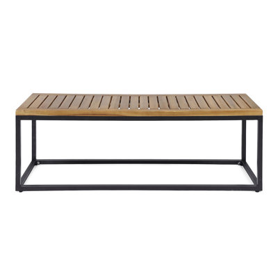 BANC EN BOIS ET MÉTAL JECO INDUSTRIAL