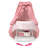 Kisses Rectangle Rocking Doll Bassinet - Pink/White
