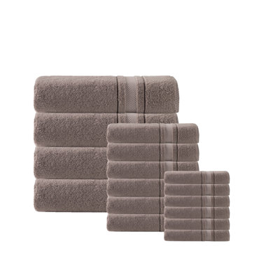 Ensemble de serviettes en coton turc 16 pièces Leyburn