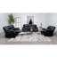 Fauteuil oscillant inclinable noir Elodie-106821997