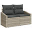 288.5cm Wide Patio Sofa with Cushions