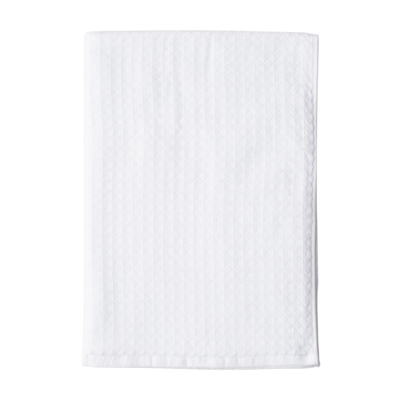 Waffle Twist Waffle Hand Towel, White