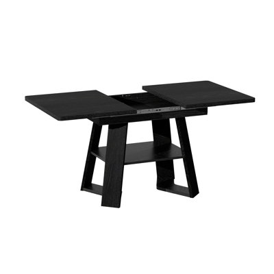 Table de salle à manger extensible de 47 à 67 po pour 4 à 6 personnes, table de cuisine rectangulaire avec feuilles amovibles, peu encombrante