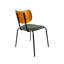 Ensemble de chaises de salle à manger latérales modernes rembourrées pour le salon, la cuisine, la salle à manger, dossier courbé rembourré en bois massif