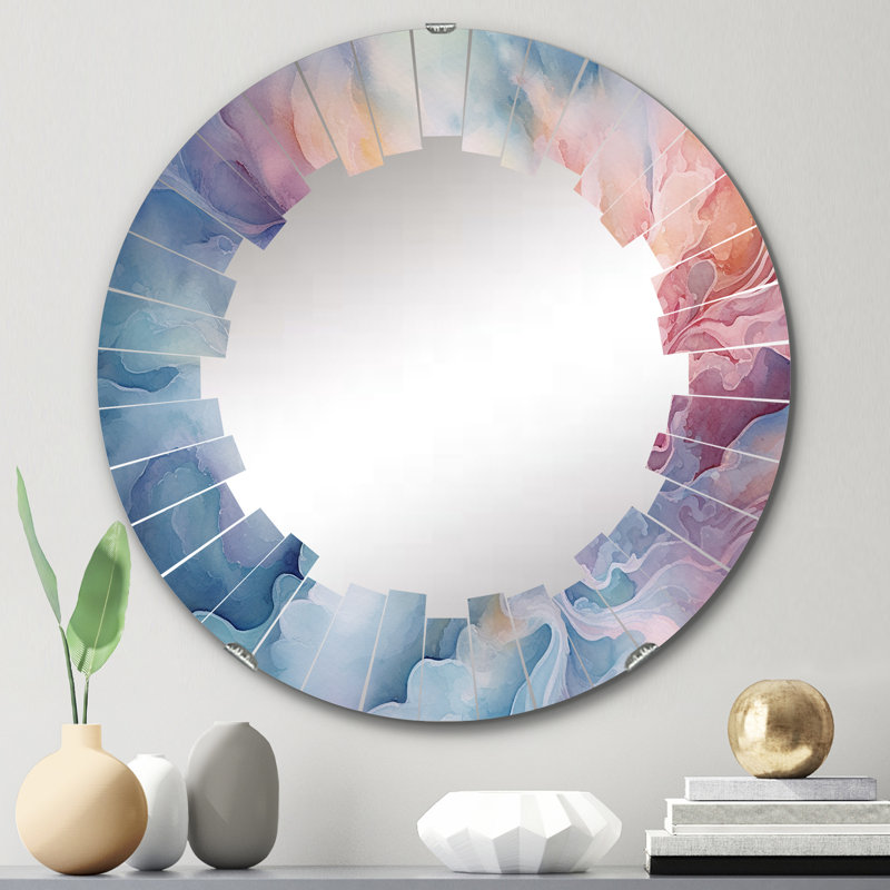 Miroir mural rond Biddie, 24 po x 24 po