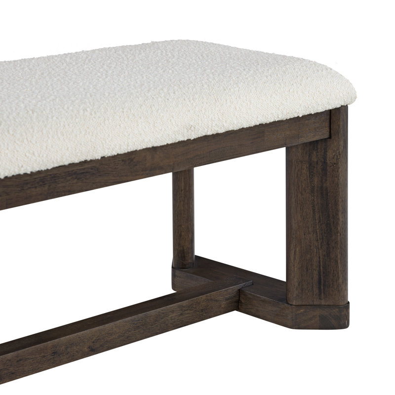 Banc de salle à manger rembourré Ashal, Dark Oak