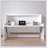 Lit simple extra-long blanc