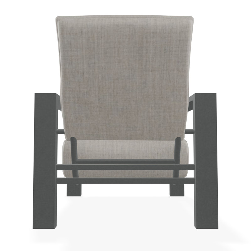 Larssen Deep Seating Cushion Arm Chair, Graphite, Cast Silver Sunbrella®