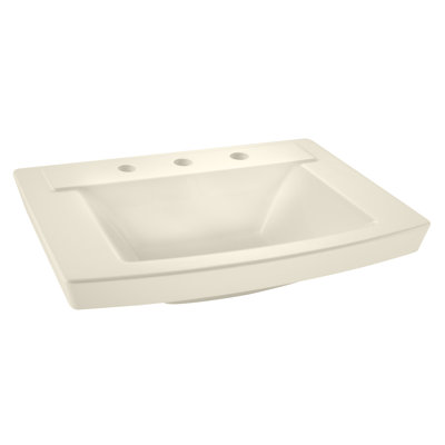 Lavabo de salle de bain console en céramique avec robinet et trop-plein Townsend