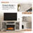 Arvol TV Stand for TVs up to 65" with Electric Fireplace Included-1459074425