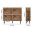 Armoire de rangement moderne avec 3 tiroirs rabattables convenant aux salons