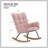 Comfy Upholstered Lounge Chair With High Backrest