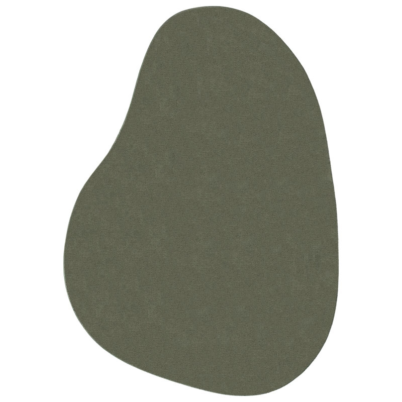 Rugs Forest Green Area Rug Waveform, Novelty 120 x 170 cm, Wool