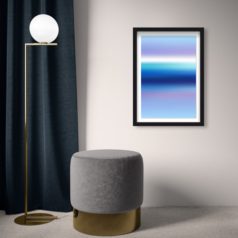 Moonlit Gradient Print by Oliver Gal, 46.5"H x 31.5"W, Black Shadowbox