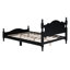 Structure de lit double en bois pleine grandeur, lit plateforme de style rétro avec support en lattes de bois-1065912770-1065912771