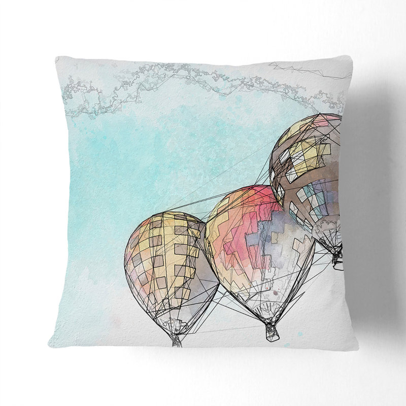 Abstract Square Throw Cushion, 40 x 40 cm