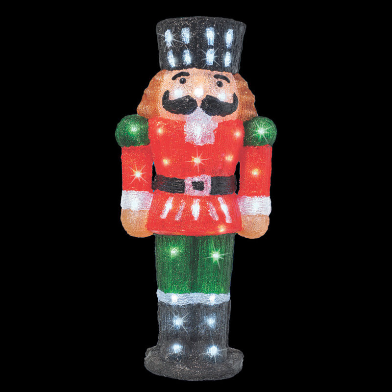 Acrylic Nutcracker LED Lighted Display