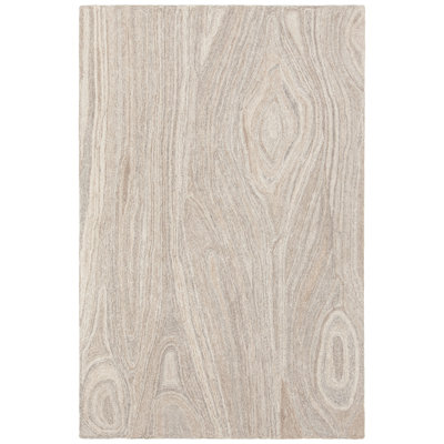 Tapis brun clair / gris touffeté à la main Marinn