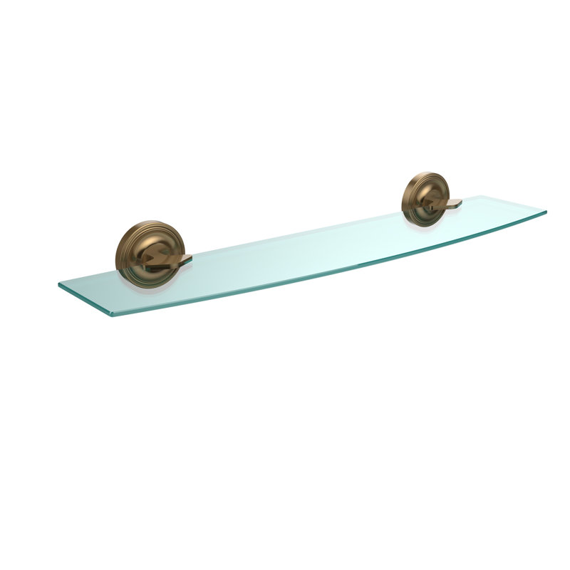 Gober Bracket Shelf, 24", Brushed Bronze