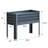 Raised Garden Bed with Legs, Galvanized Metal Elevated Planter Box for Vegetables & Flowers-45289893-45289894