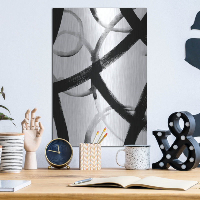 «Mon monochrome Ripple I» par Grace Popp, H 16 po x l 12 po