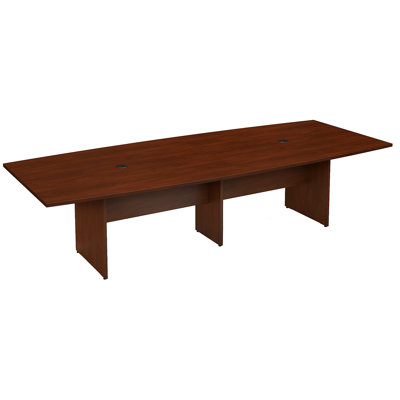 Table de conférence en bois avec base en bois