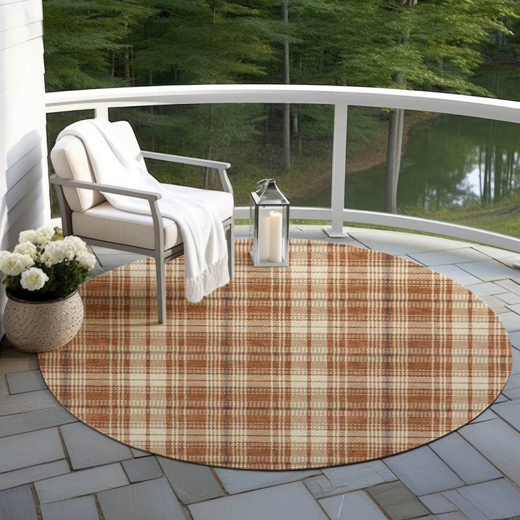 Chayden Indoor/Outdoor Chantille ACN993 Paprika Area Rug