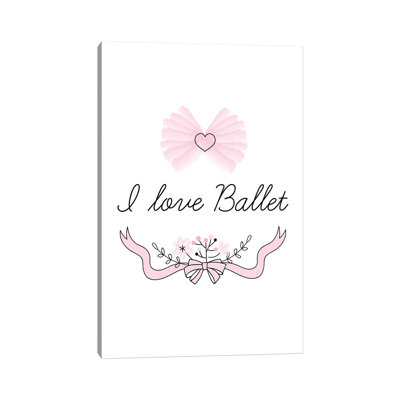 I Love Ballet - impression d'art graphique