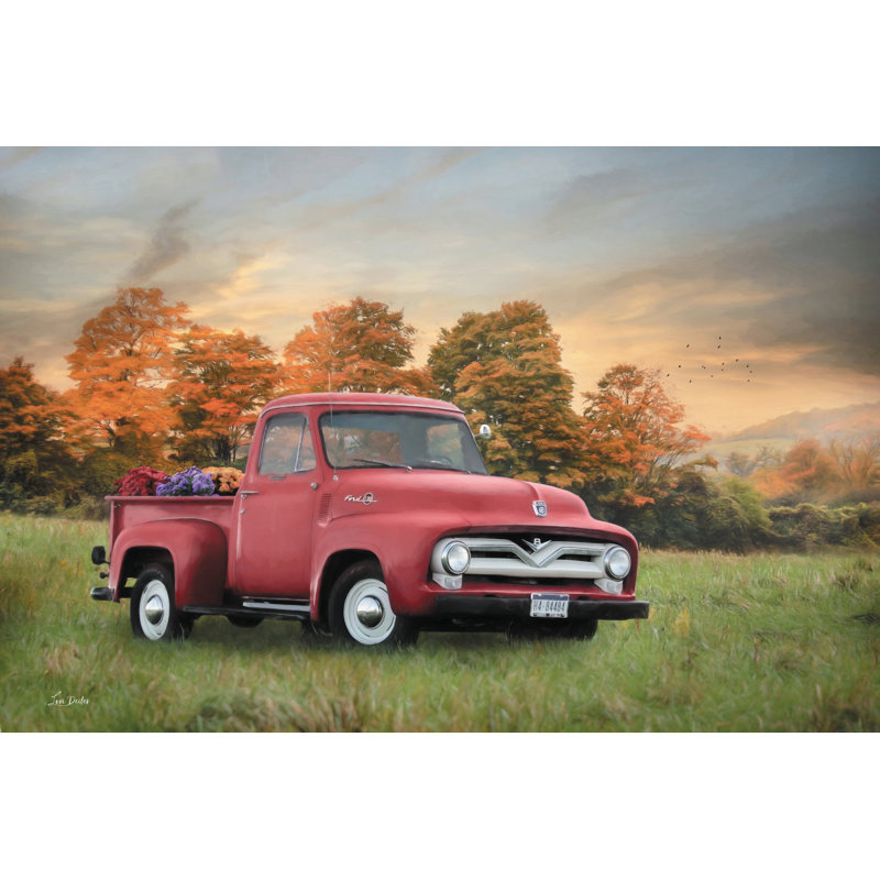 Automne brume sur toile par Lori Deiter, H 24 po x l 36 po x P 1,25 po