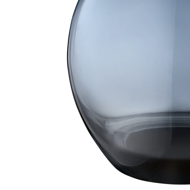 Cafu Blue Indoor / Outdoor Glass Table Vase, 8.5" H x 5.83" W x 5.83" D