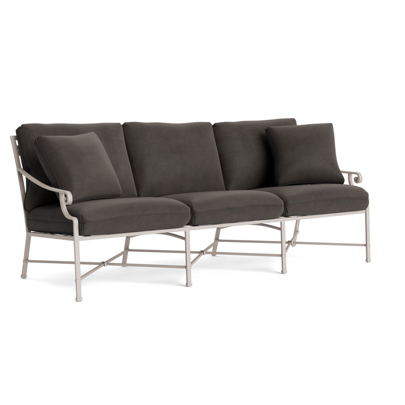 Venetian Outdoor 3 - Seat Patio Sofa, Fusion Charcoal, Dove