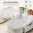 Modern Convertible 2-Seater Sofa Bed With Storage Ottoman, Reclining Backrest, And Side Pocket Armrest-956782537