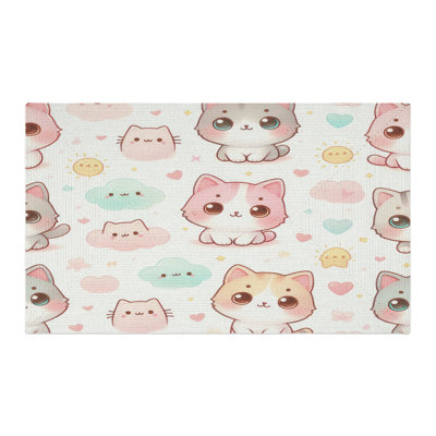 Tapis tressé Playful Kitties
