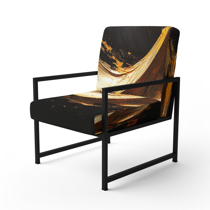 Fauteuil rembourré Spiral, Noir, noir, noir, noir