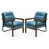 Similicuir bleu est en rupture de stock