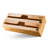 Bamboo Wrap Dispenser For Kitchen Drawer With Cutter And Labels, Plastic Wrap, Aluminum Foil And Wax Paper Dispenser, Compatible With 12" Roll