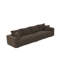 Canapé modulaire en velours côtelé 102,4 po avec accoudoirs carrés Nerissa-1479091183