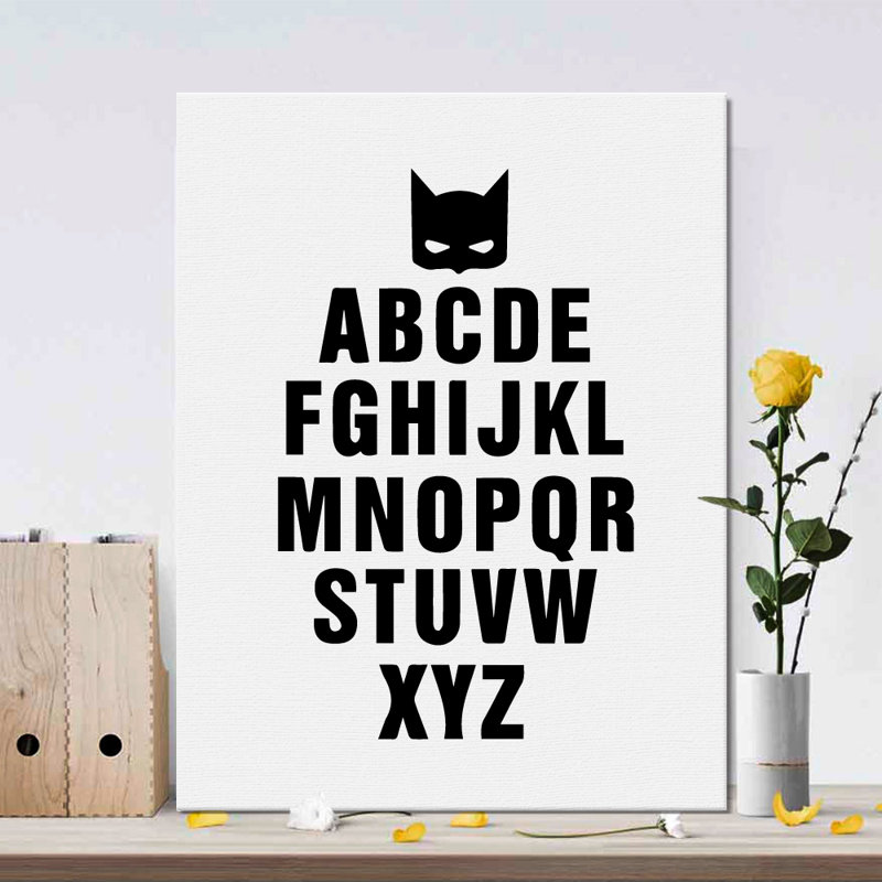 English Letters Art Print