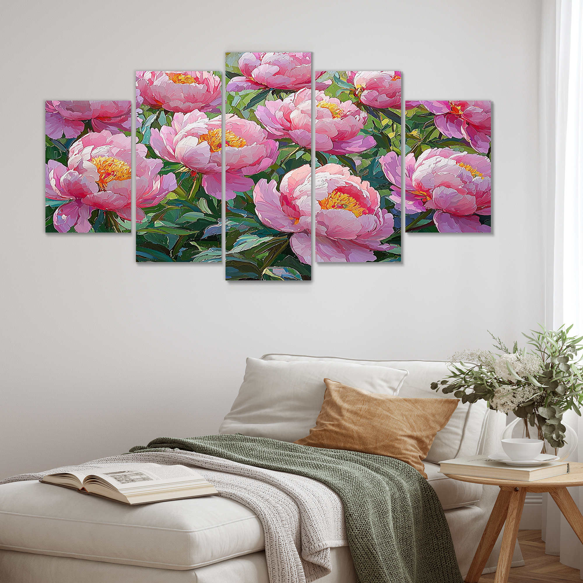 Winston Porter Peonies Along The Vegetabl Rows - Along Art ...