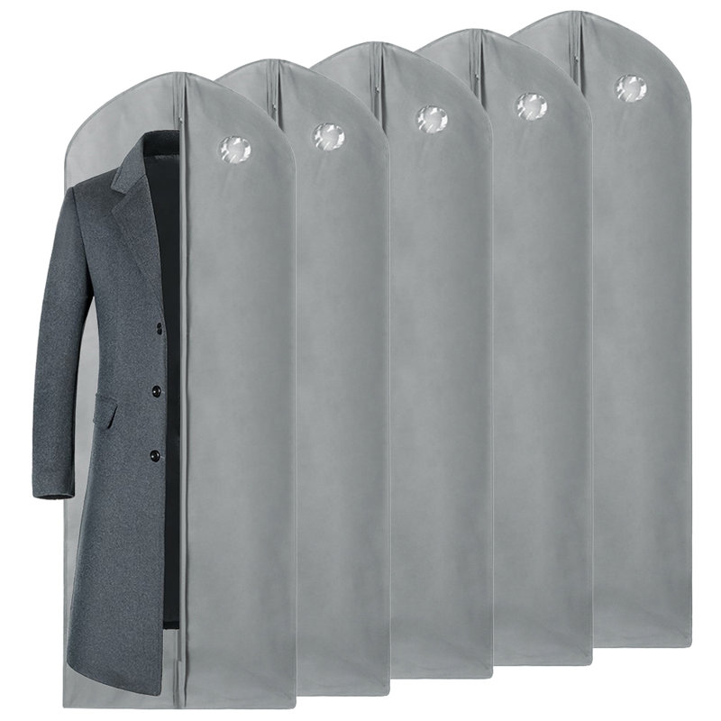 Sac à vêtements de rangement Merkel, H 50,39 po x l 23,62 po x P 0,2 po, Gris