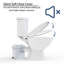 Système de toilette Macerating, puissant et durable, toilette à chasse d'eau pour la pompe Macerator du sous-sol avec évent AC et 4 entrées d'eau SUPERFLO