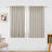 Toyoko Linen Blended Semi-Sheer Back Tab Curtain Pair-1019449171-1071538304