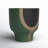 Boho 10" Emerald Ceramic Planter in Mushroom Shape-2016290455
