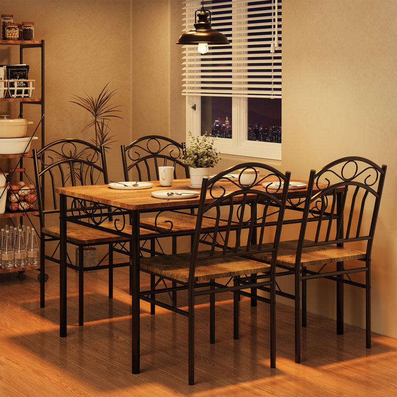 Raytheon 4 - Person Four Leg Dining Set
