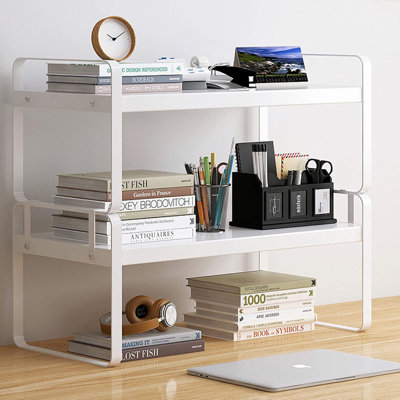 Wooden Office Desk Shelf Organizer