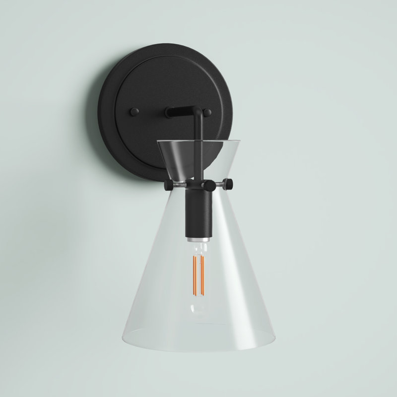 Chew Magna Armed Sconce, Black