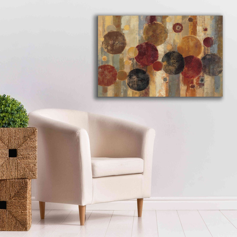 «Pendule» par Silvia Vassileva, art mural sur toile, H 26 po x l 40 po x P 1,5 po